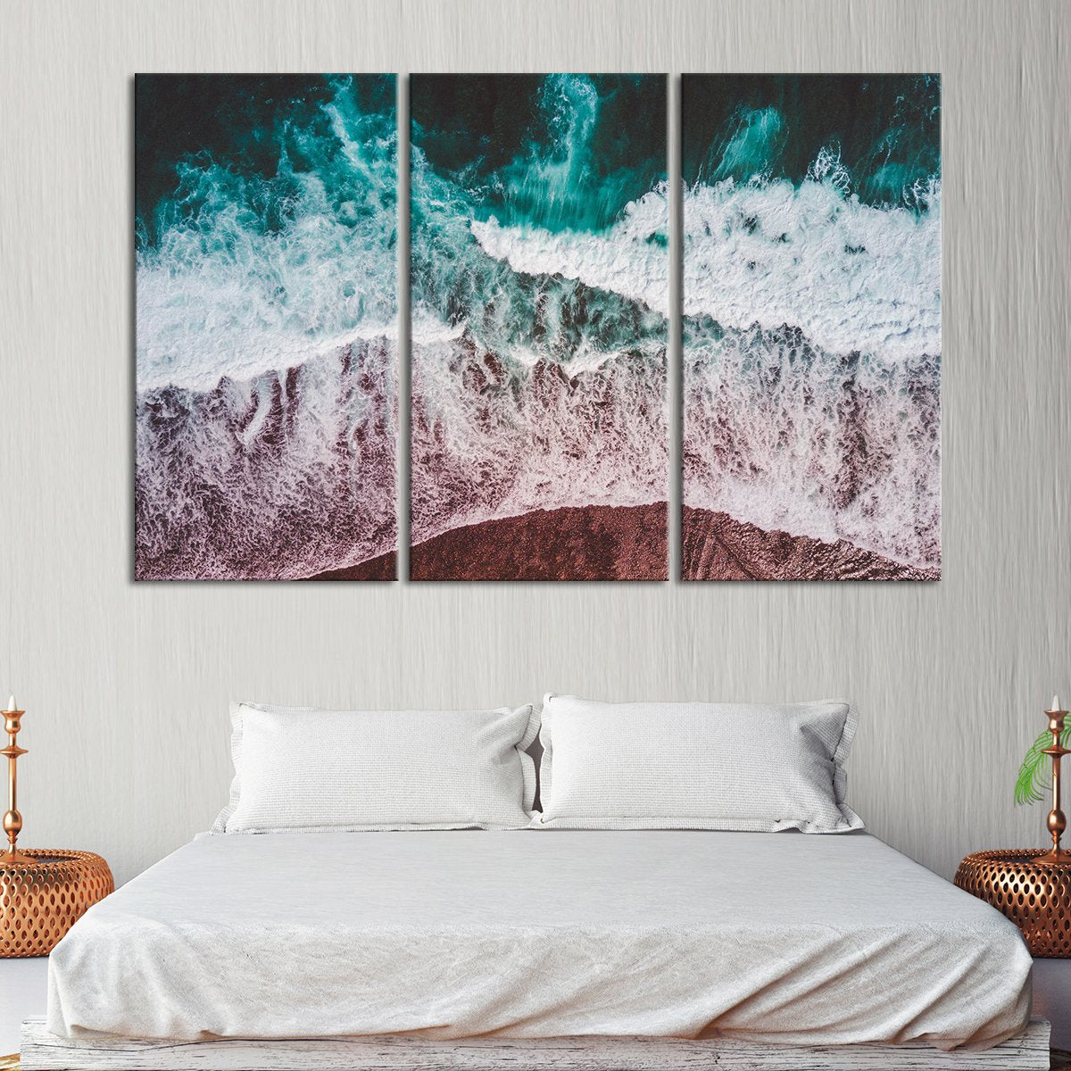 A Perfect Seashore Multi Panel Canvas Wall Art