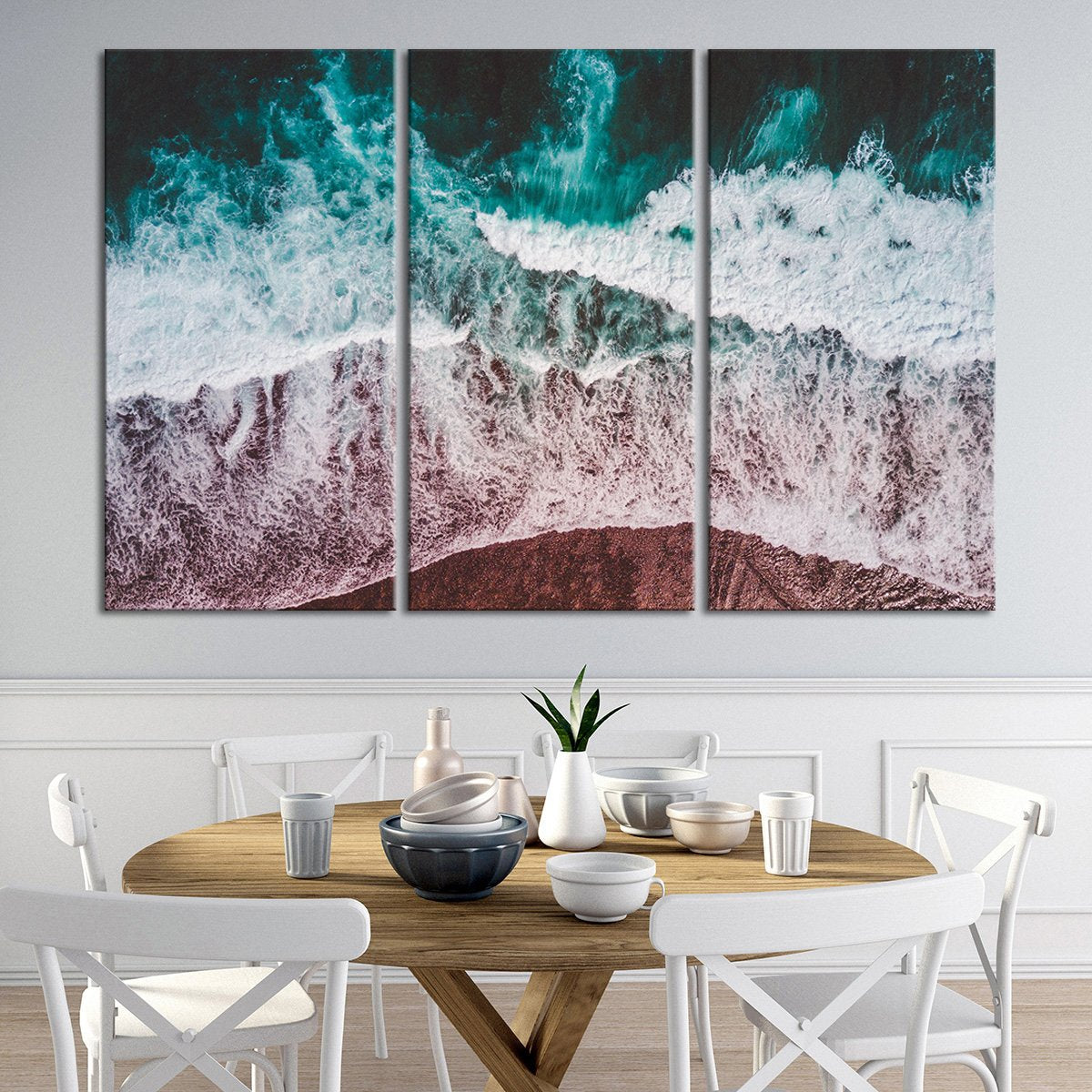 A Perfect Seashore Multi Panel Canvas Wall Art