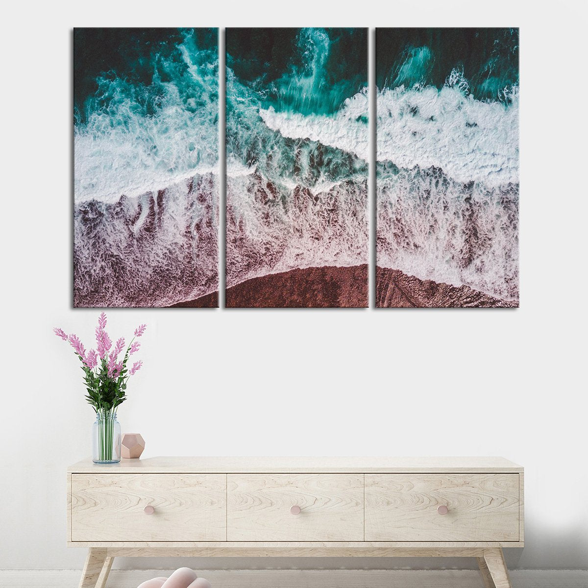 A Perfect Seashore Multi Panel Canvas Wall Art