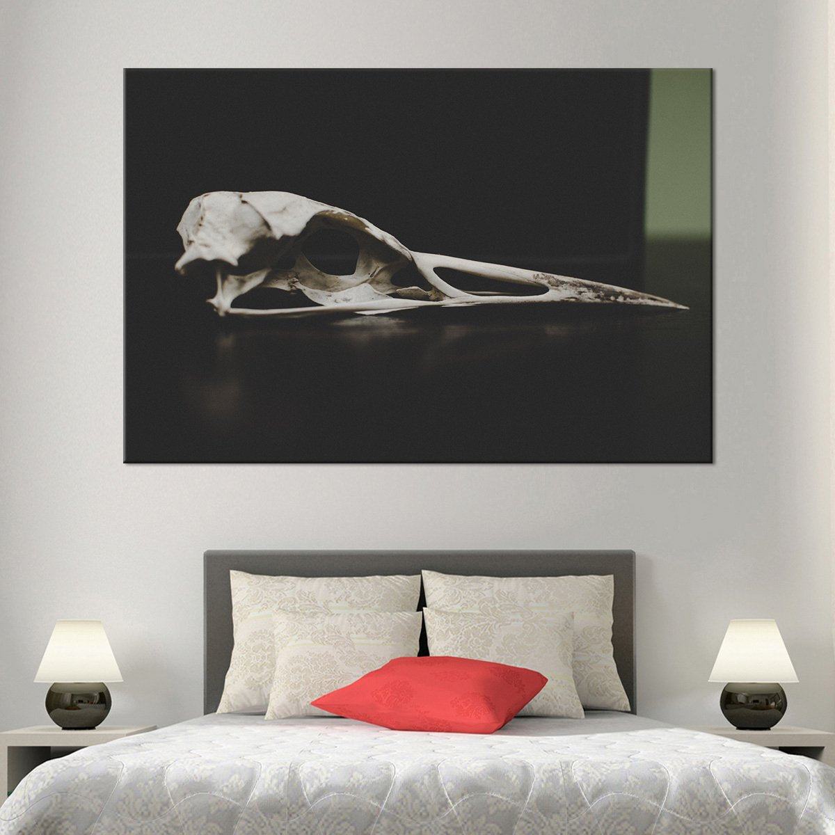 Simple Skull Multi Panel Canvas Wall Art