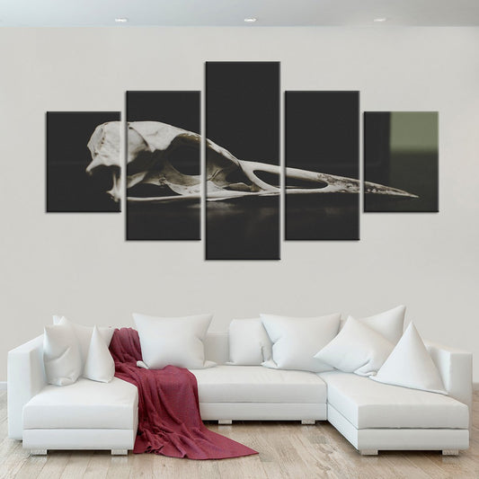 Simple Skull Multi Panel Canvas Wall Art