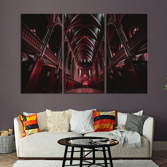 Gothic Architecture Multi Panel Canvas Wall Art