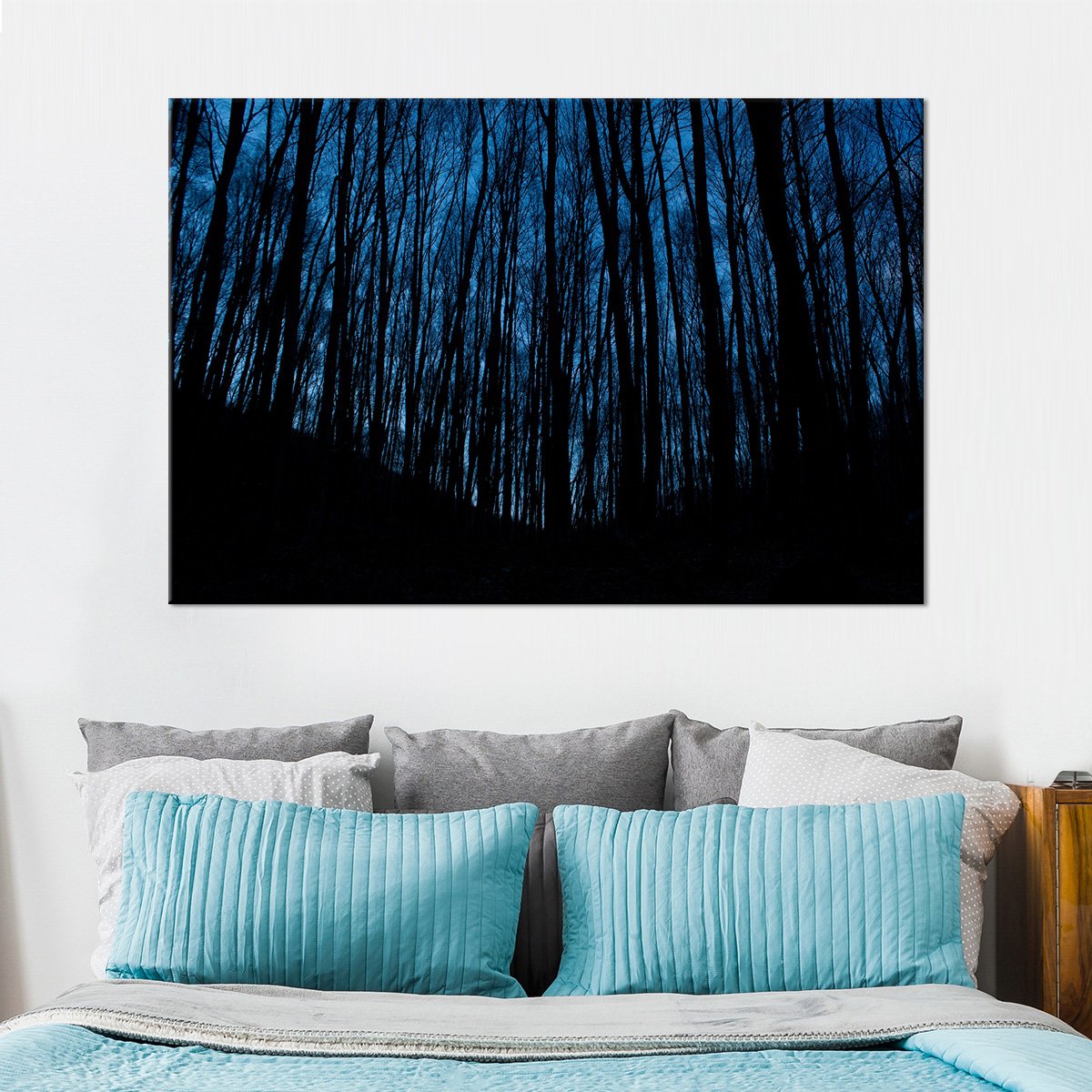 Gloomy Forest Multi Panel Canvas Wall Art