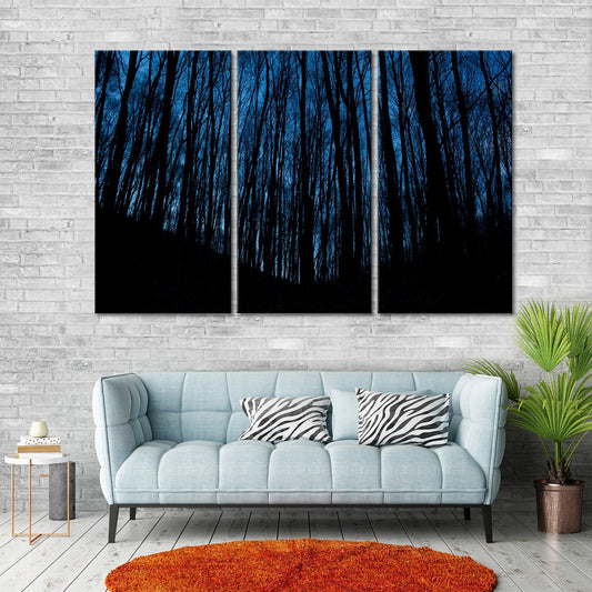 Gloomy Forest Multi Panel Canvas Wall Art
