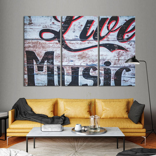 Live Music Multi Panel Canvas Wall Art