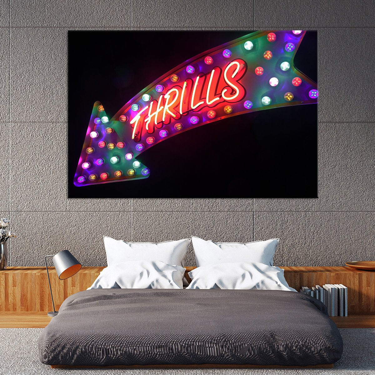 Thrills This Way Multi Panel Canvas Wall Art