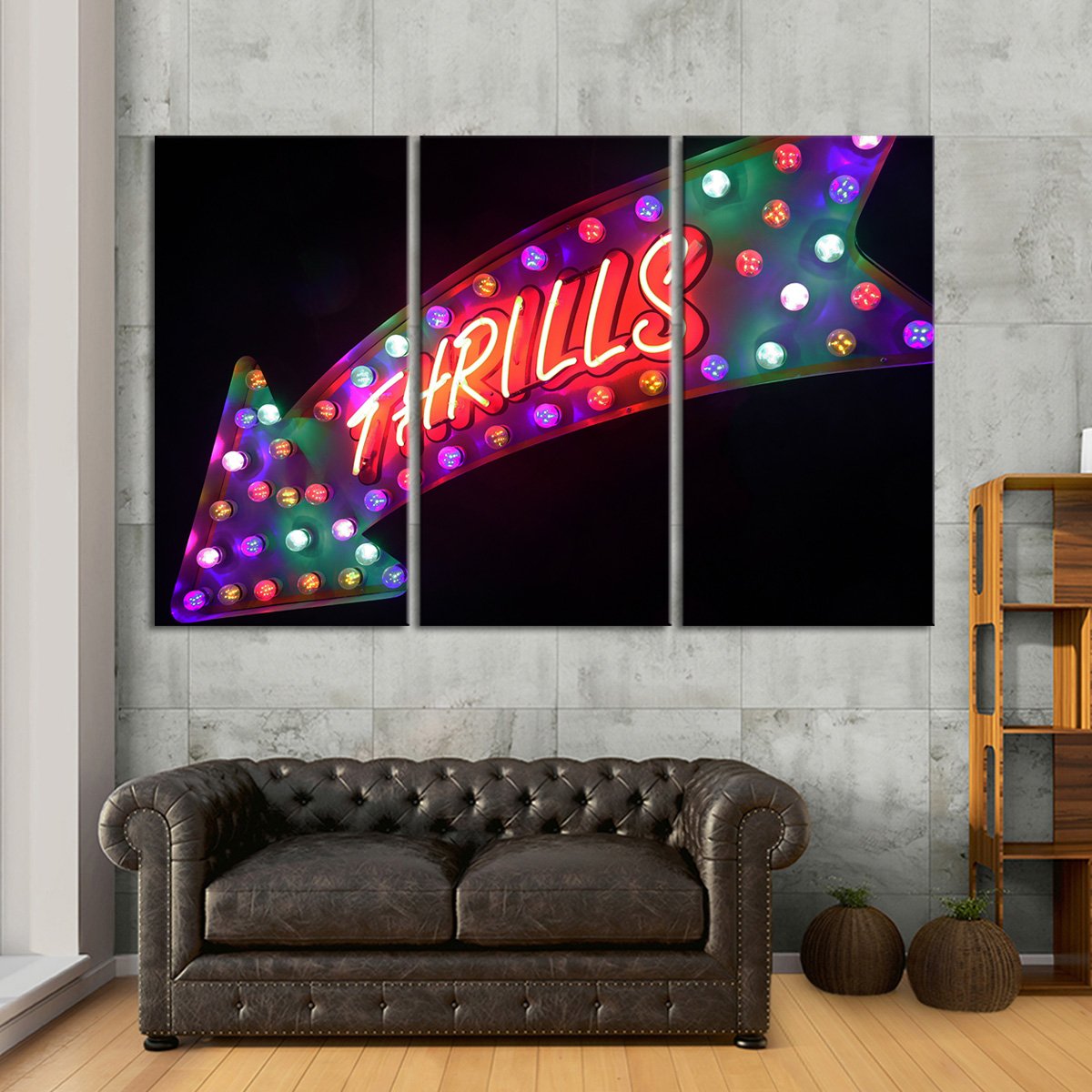 Thrills This Way Multi Panel Canvas Wall Art