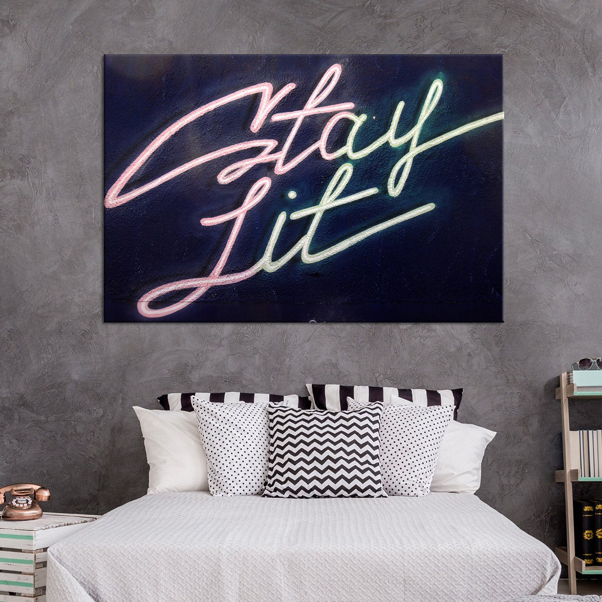Stay Lit Multi Panel Canvas Wall Art
