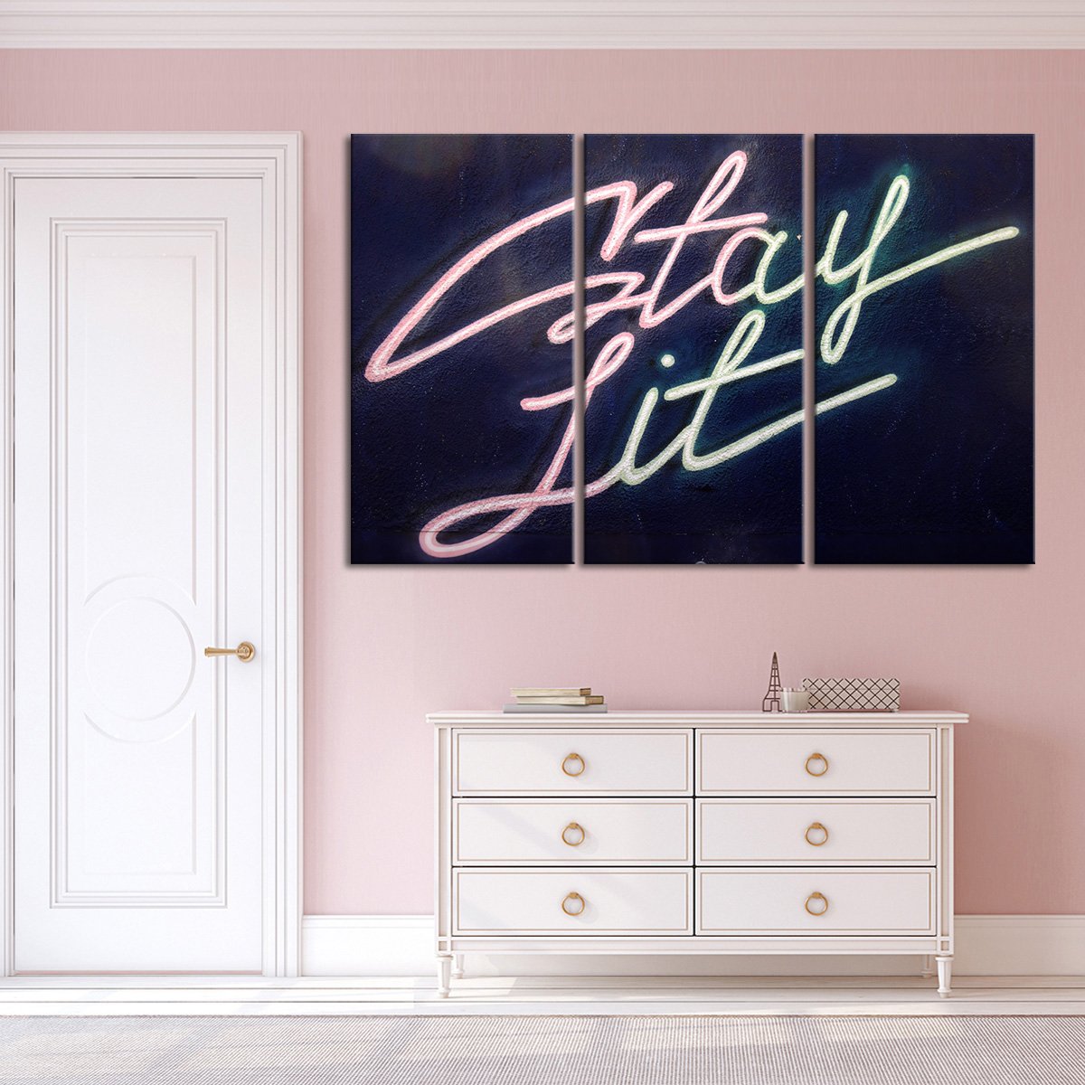 Stay Lit Multi Panel Canvas Wall Art