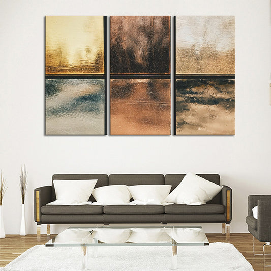 Metallics Multi Panel Canvas Wall Art