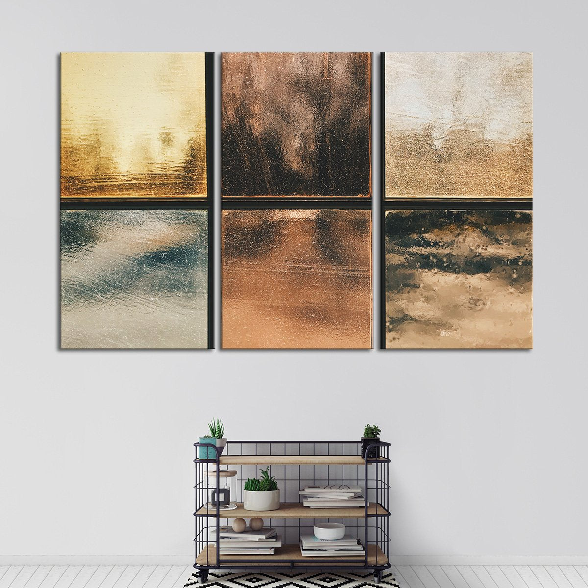 Metallics Multi Panel Canvas Wall Art