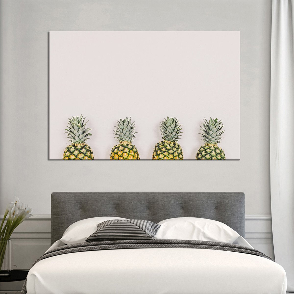 Pastel Pineapples Multi Panel Canvas Wall Art