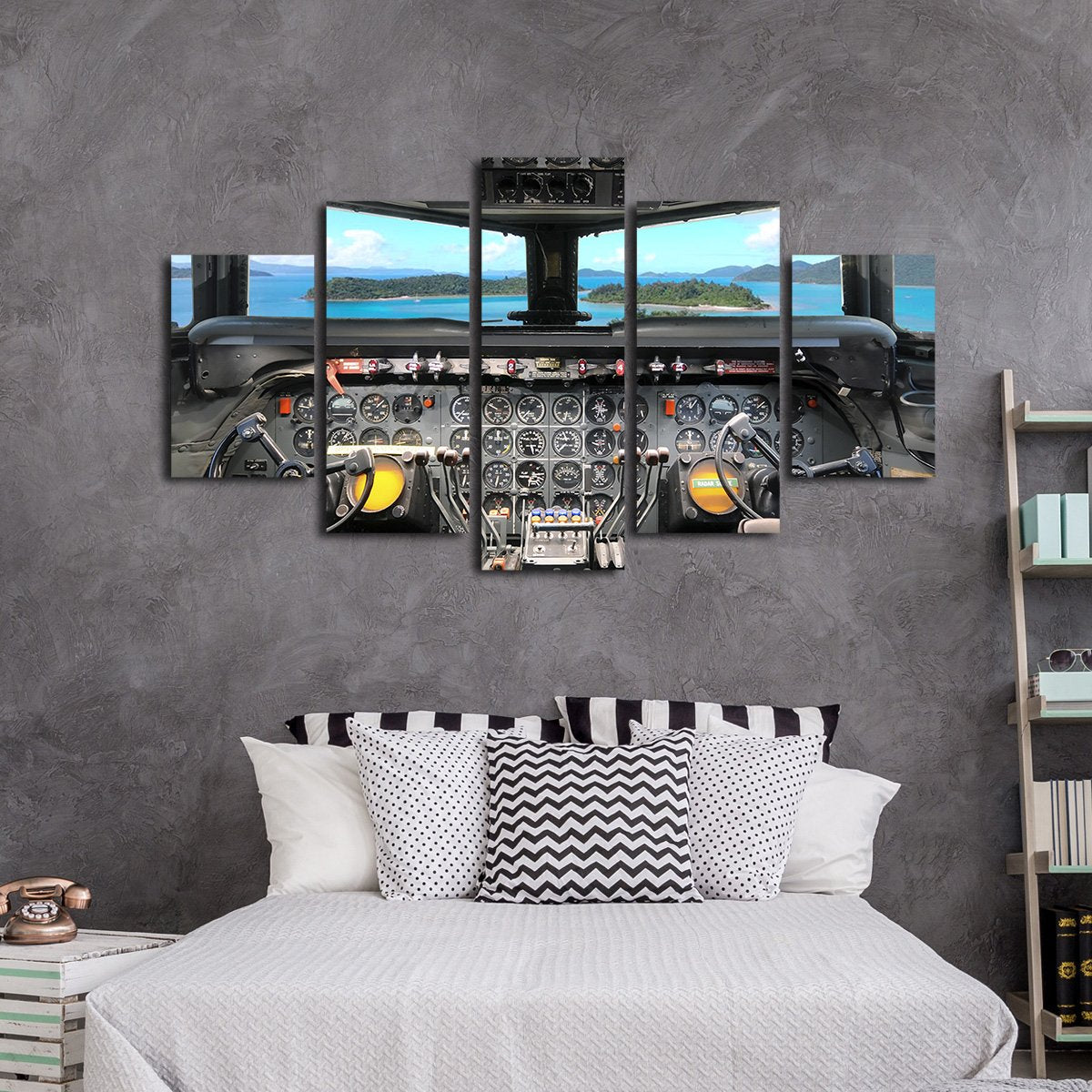 1950s Cockpit Multi Panel Canvas Wall Art