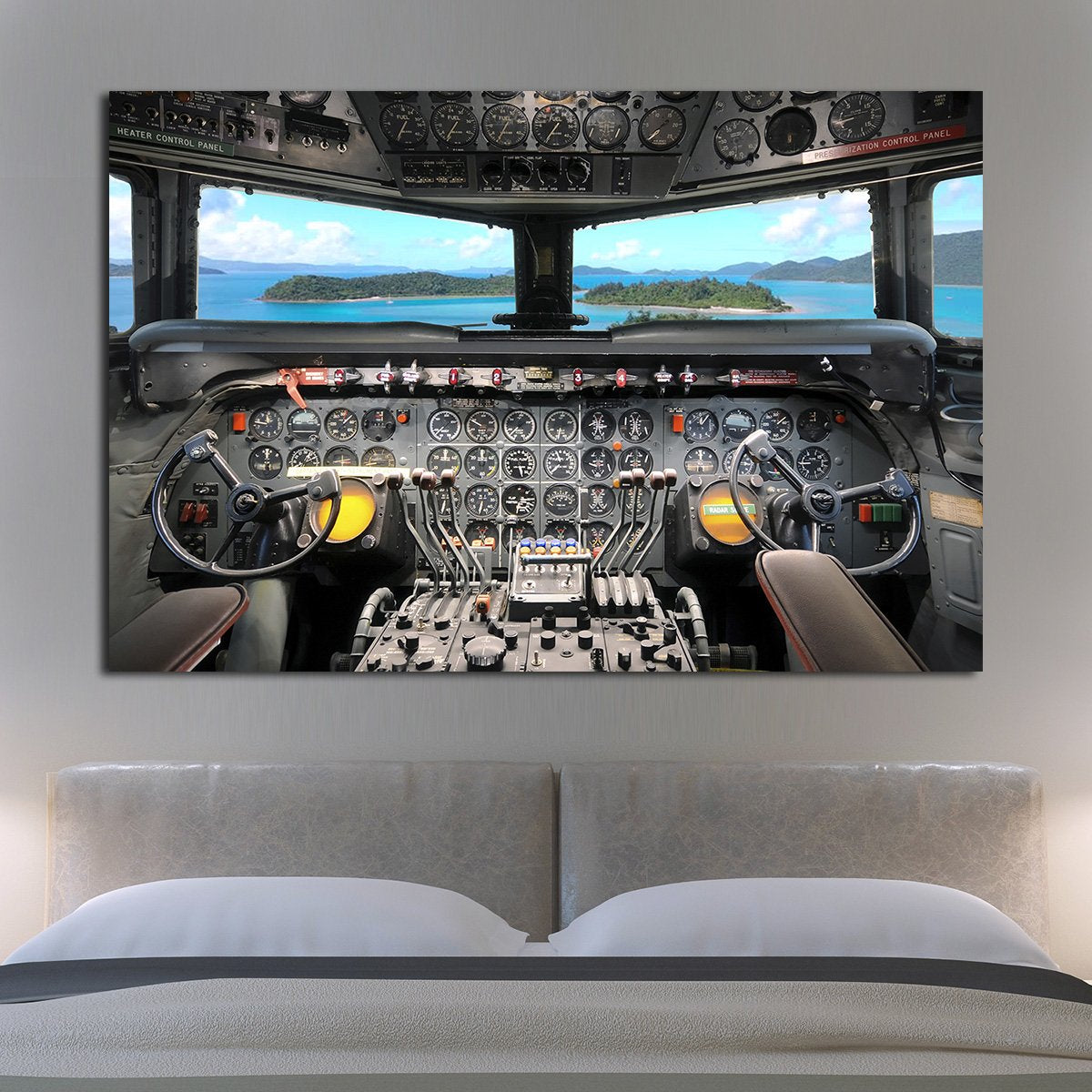 1950s Cockpit Multi Panel Canvas Wall Art