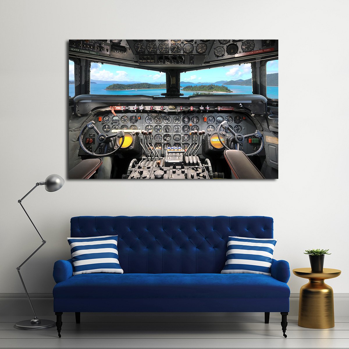 1950s Cockpit Multi Panel Canvas Wall Art