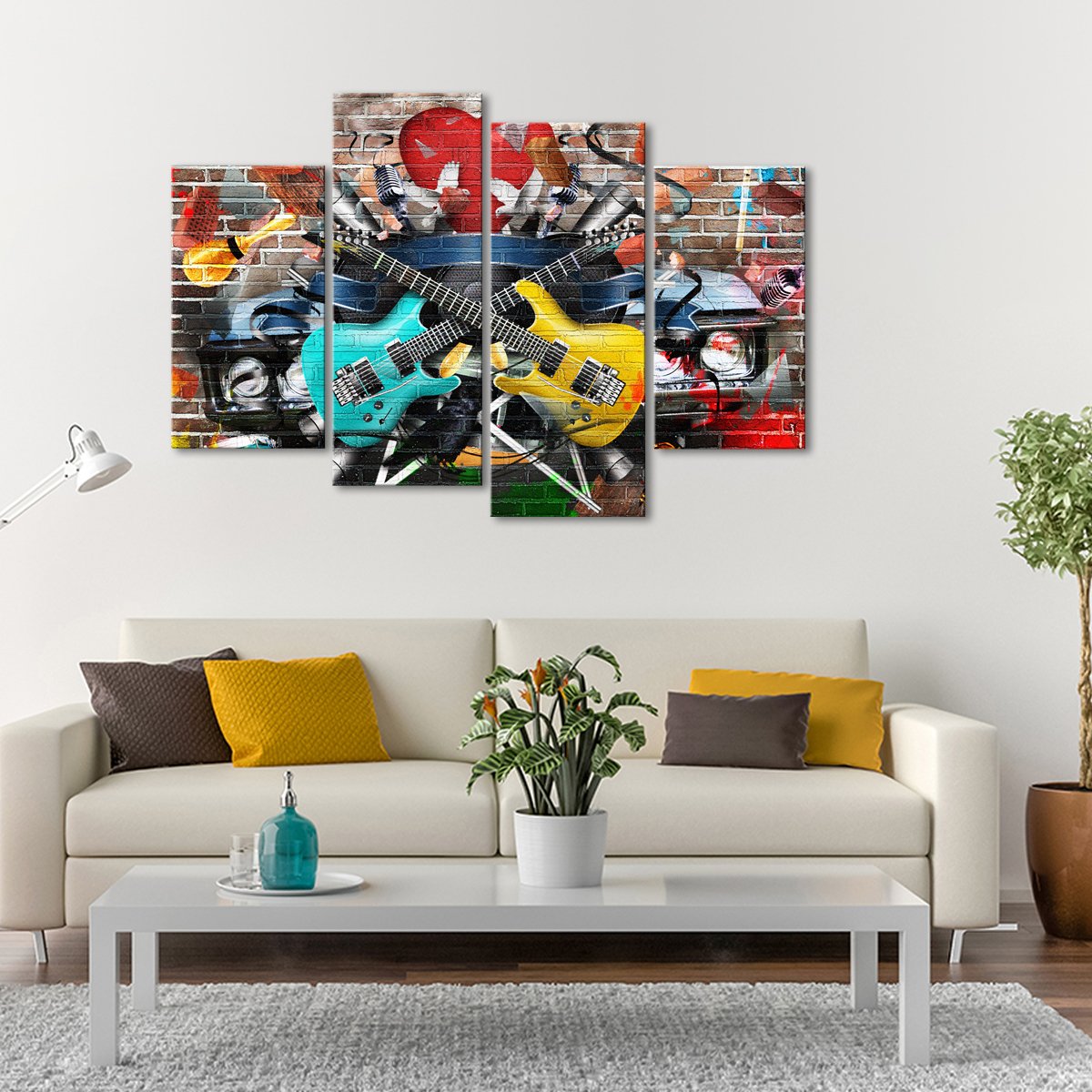 Music Festival Multi Panel Canvas Wall Art