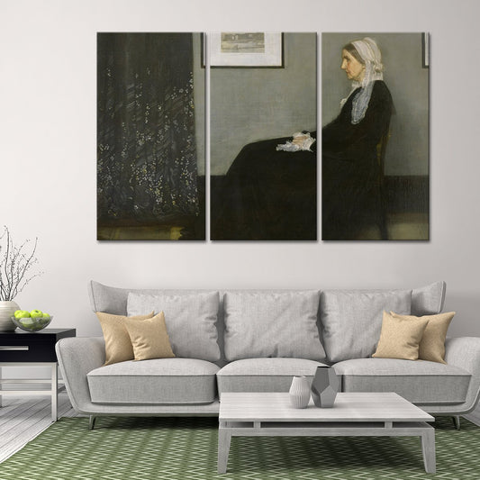 Whistlers Mother Multi Panel Canvas Wall Art