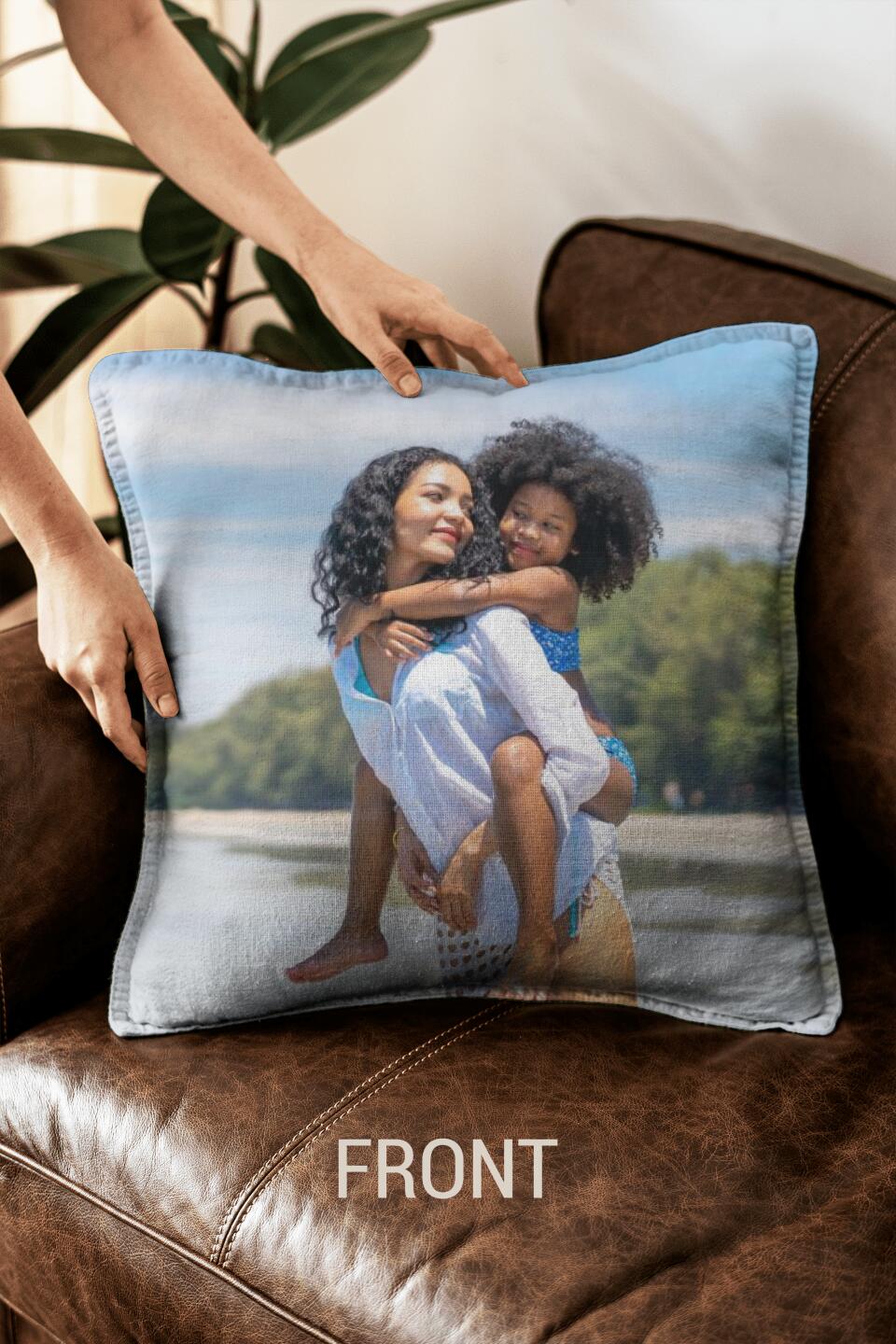 Pillow Square double side Photo and Design