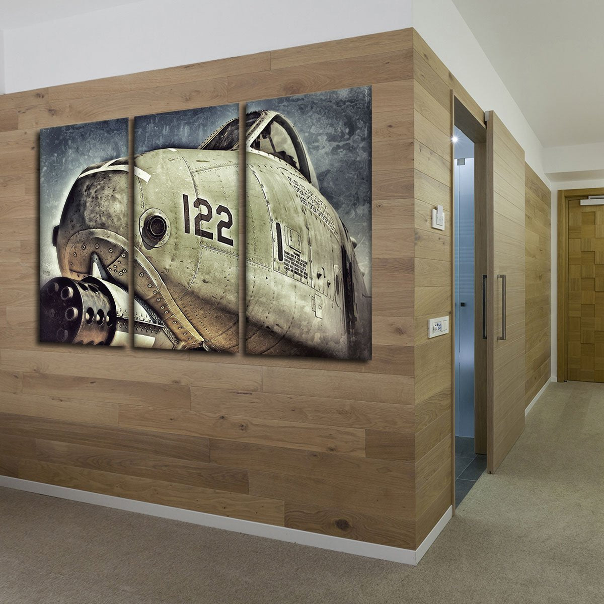 A10 Warthog Multi Panel Canvas Wall Art