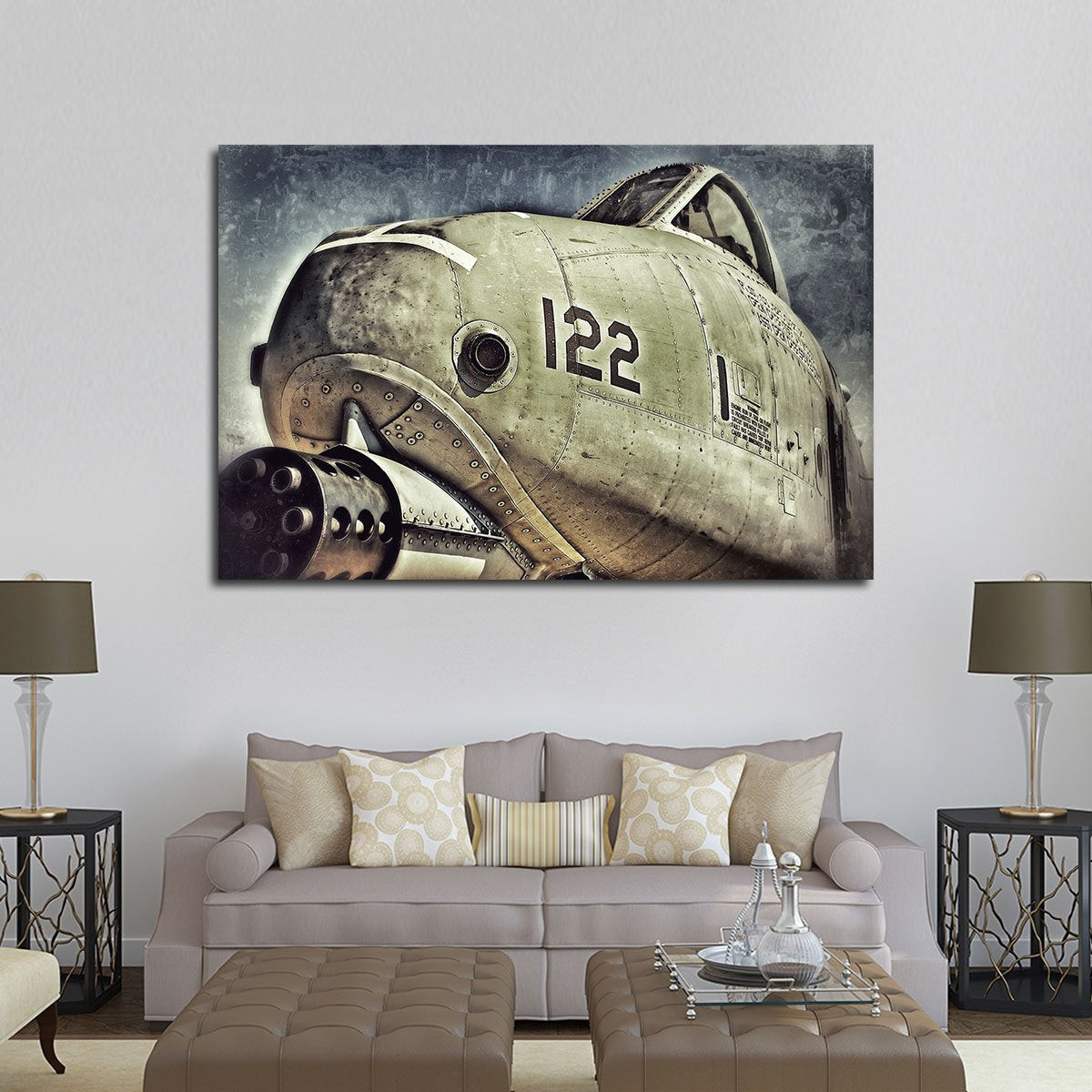 A10 Warthog Multi Panel Canvas Wall Art