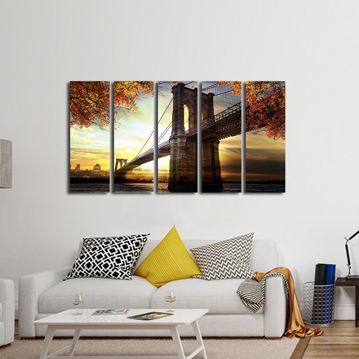 Astoria Park Scenery Multi Panel Canvas Wall Art