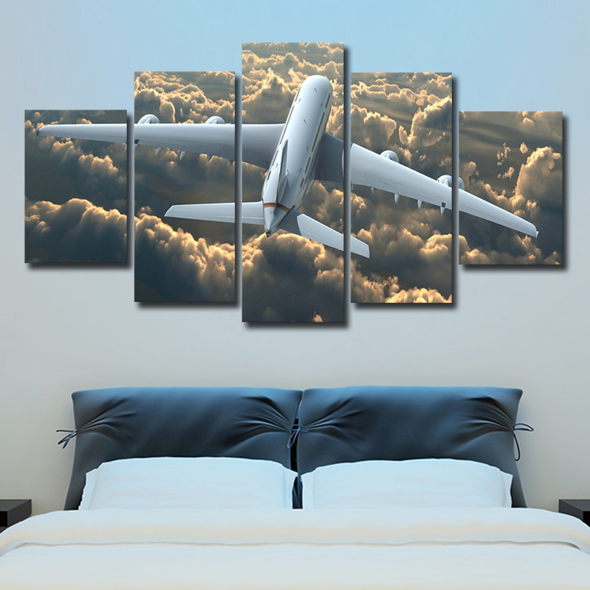 Above the Clouds Multi Panel Canvas Wall Art
