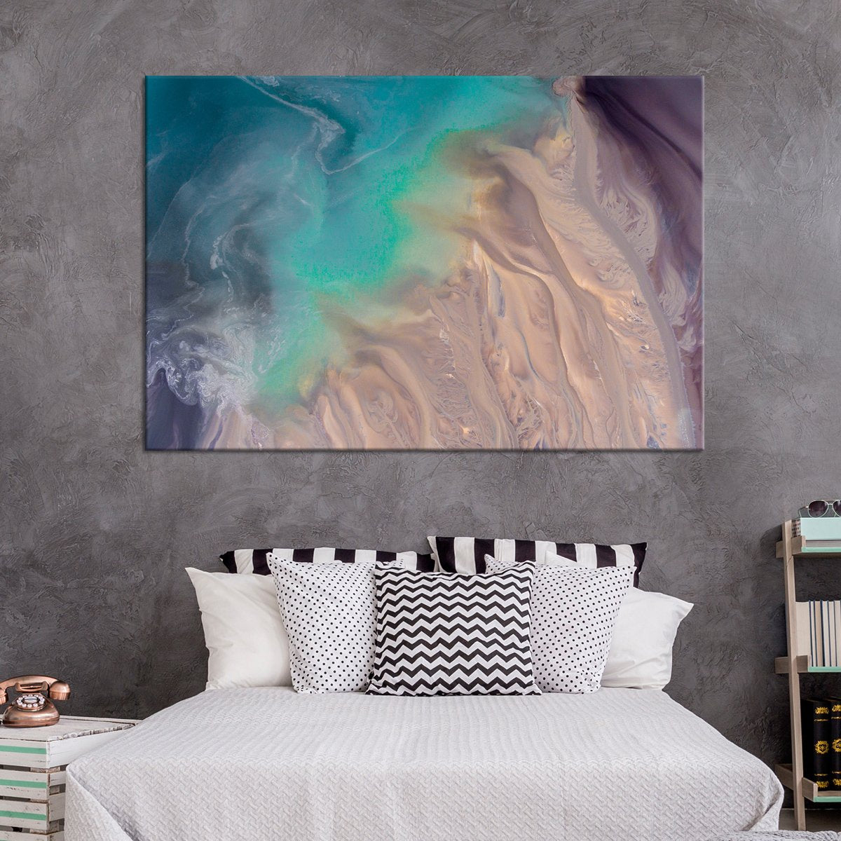 Abstract Beach Multi Panel Canvas Wall Art