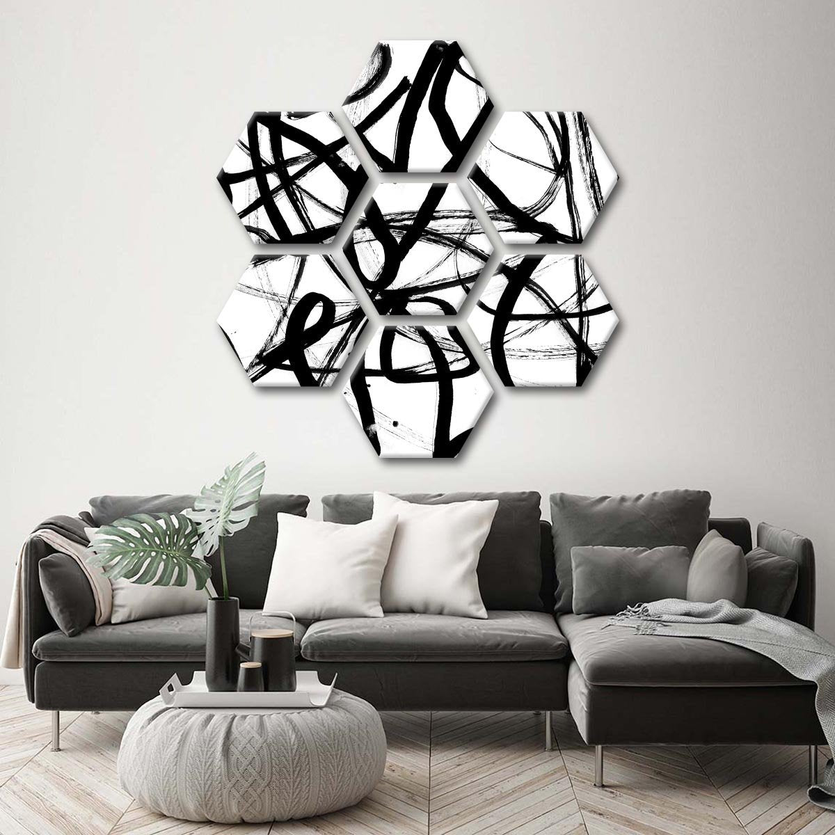Abstraction Multi Panel Canvas Wall Art