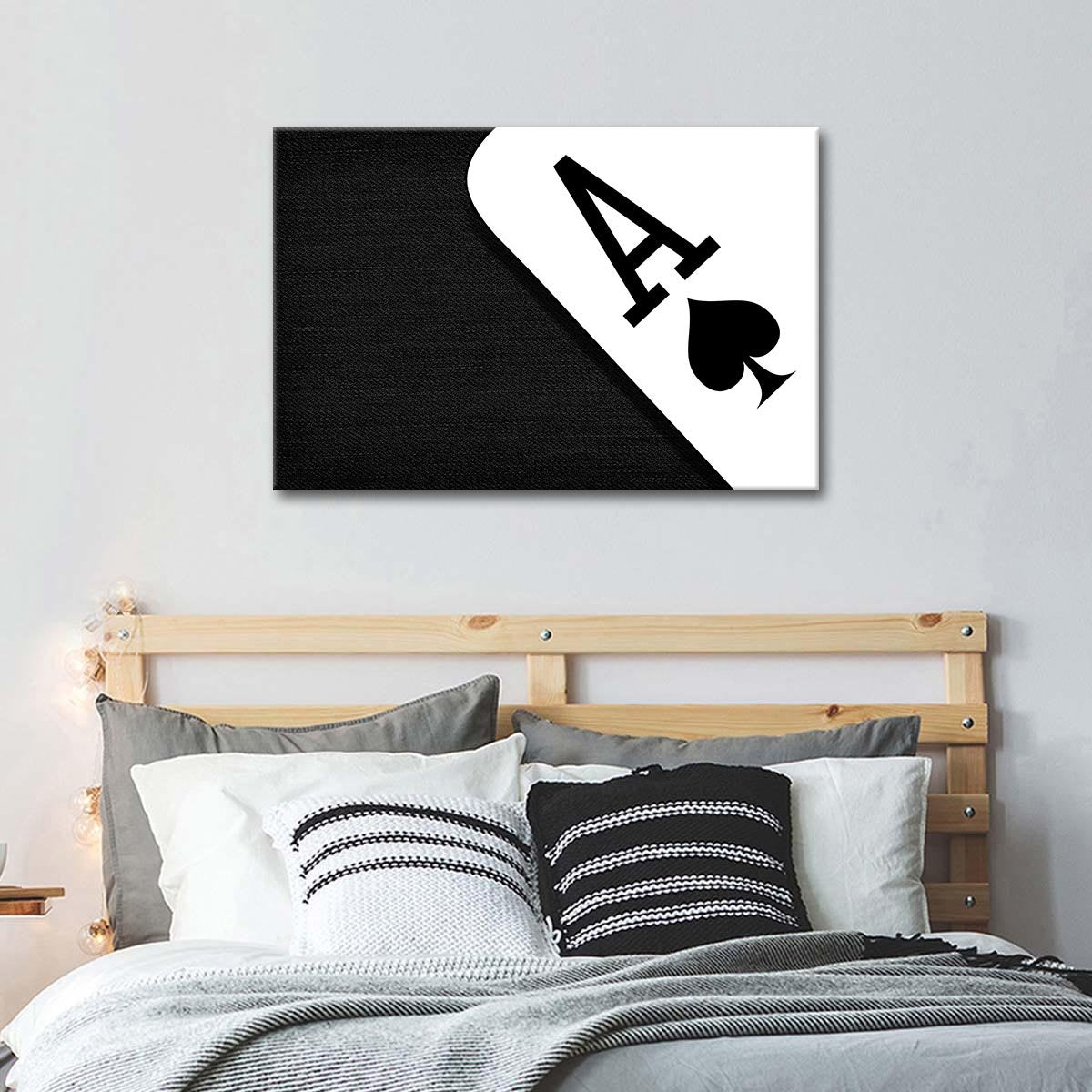 Ace Of Spades Multi Panel Canvas Wall Art