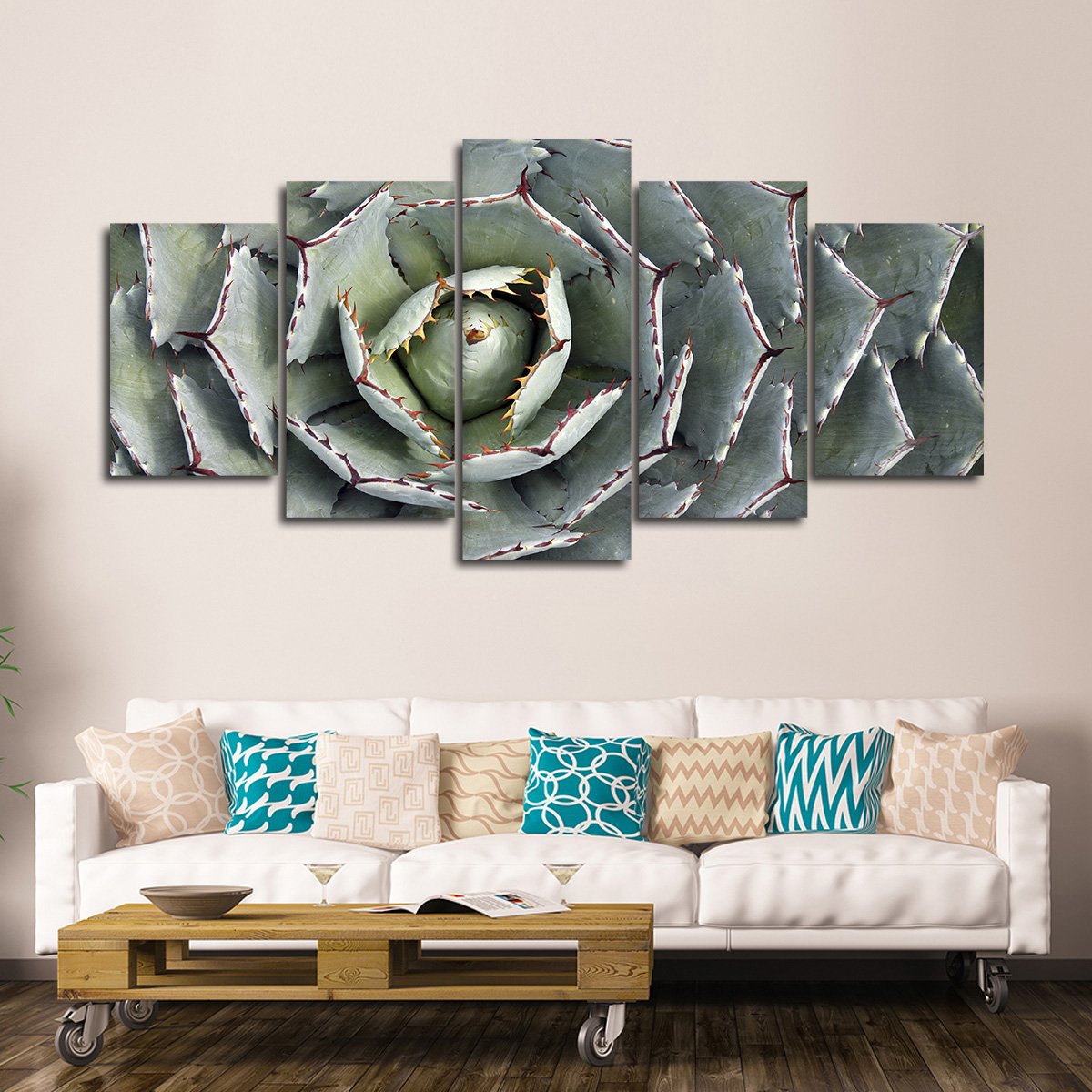 Agave Bloom Multi Panel Canvas Wall Art