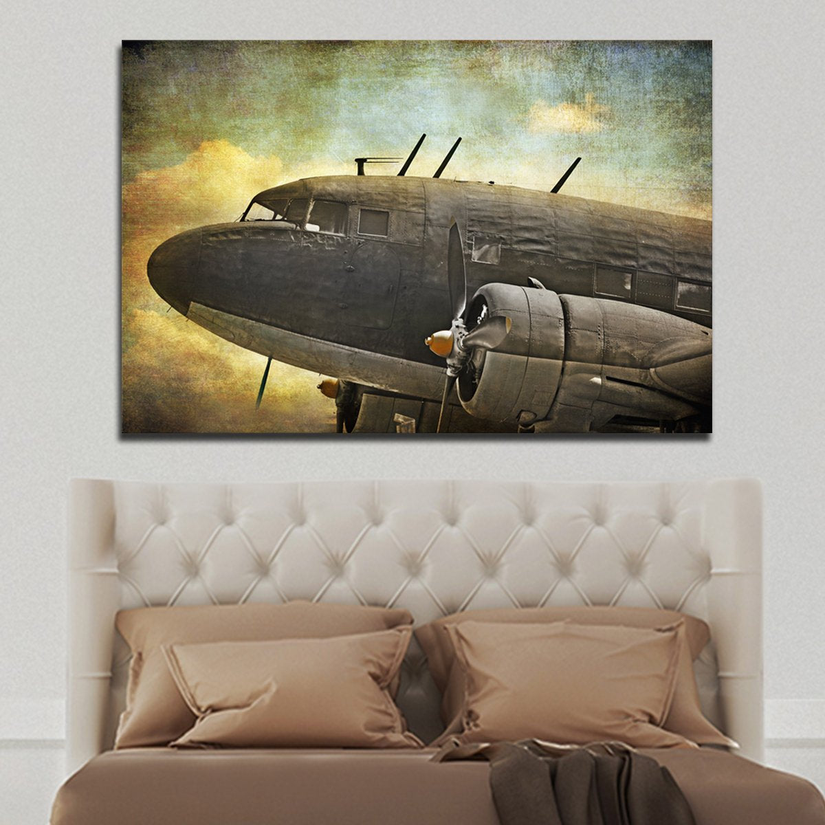 Blue Vintage Car Wall Art