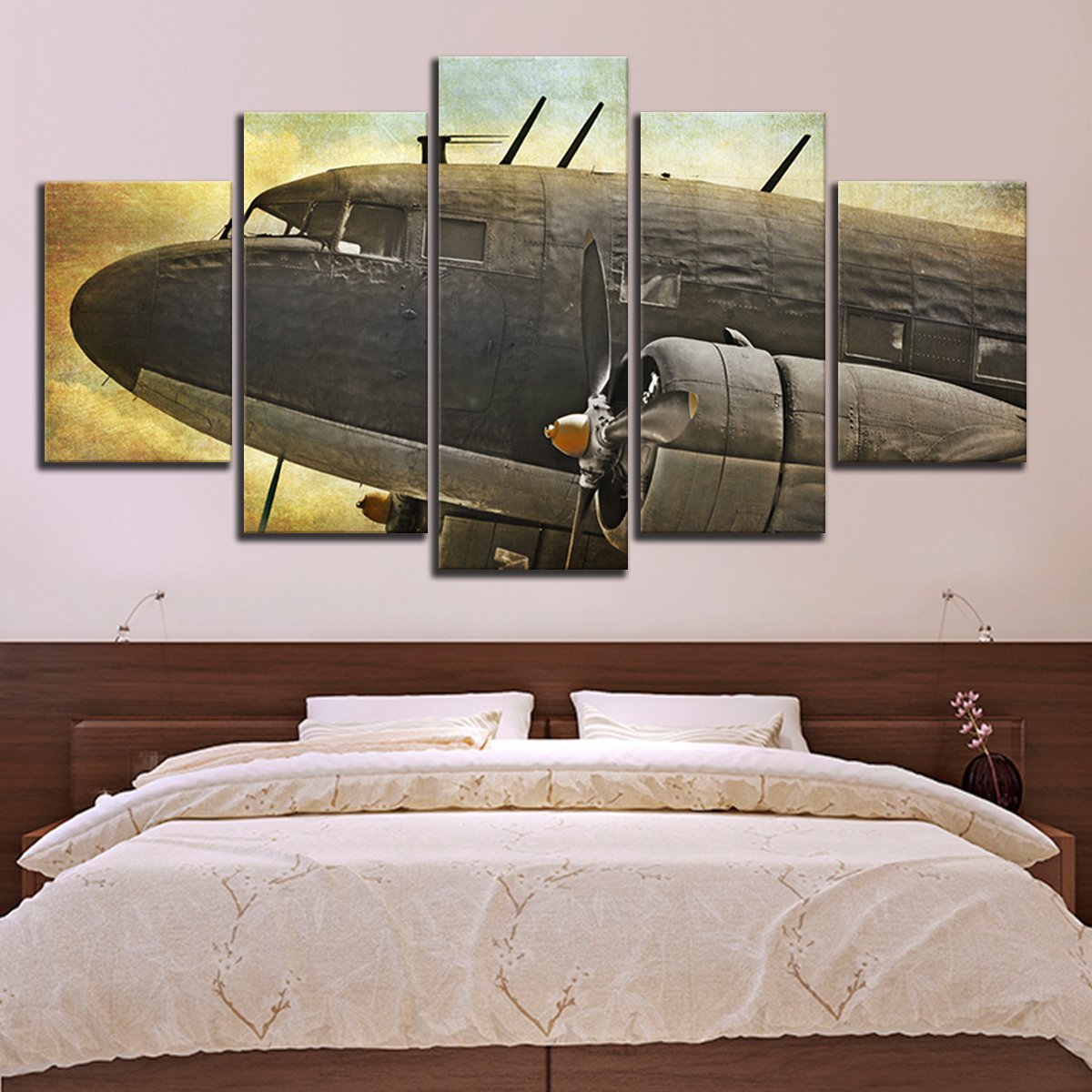 Blue Vintage Car Wall Art