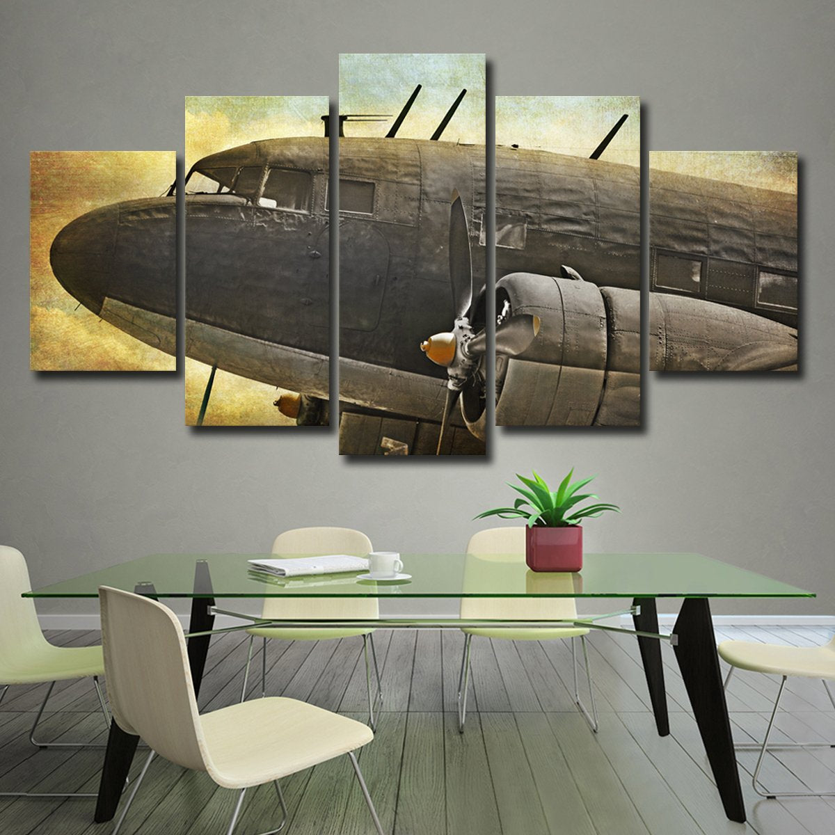 Blue Vintage Car Wall Art