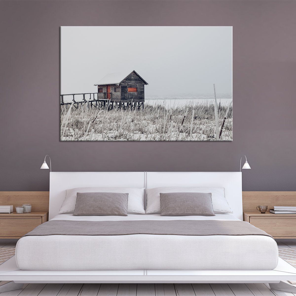 Alaskan Cabin Multi Panel Canvas Wall Art