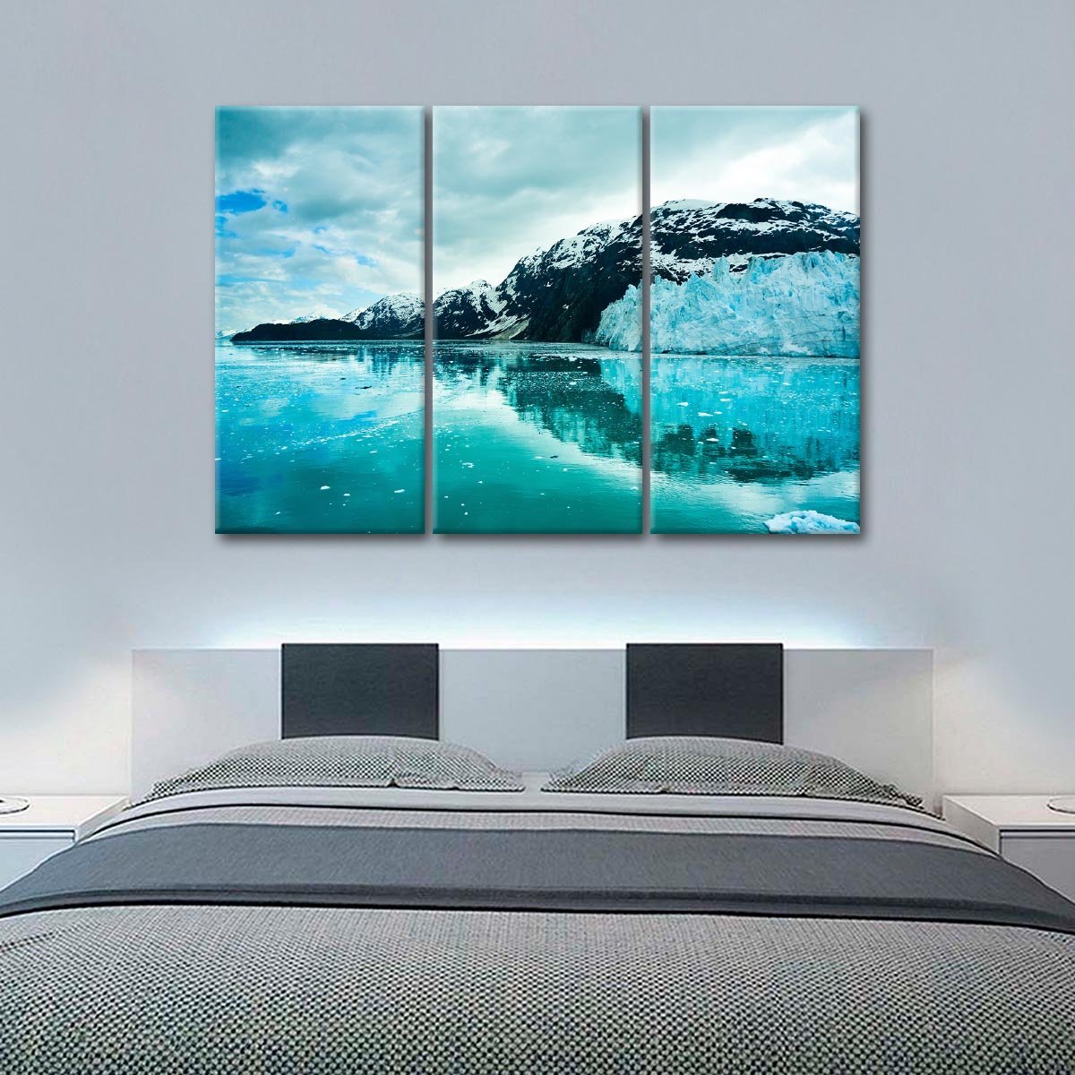 Alaskan Icy Mountains Multi Panel Canvas Wall Art