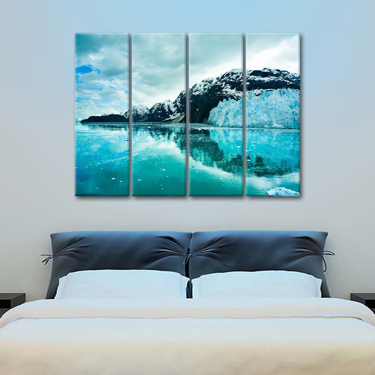 Alaskan Icy Mountains Multi Panel Canvas Wall Art