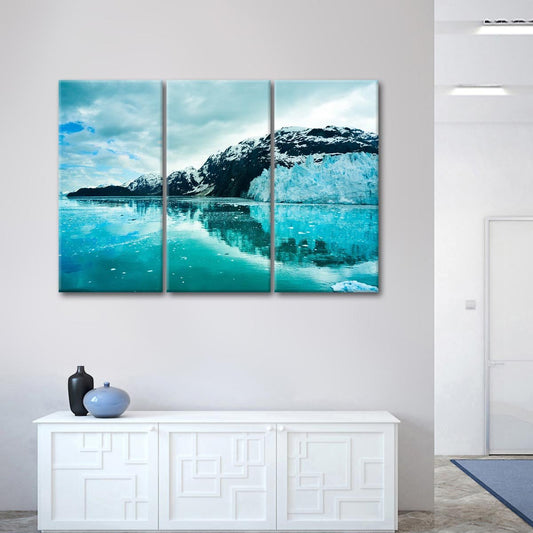 Alaskan Icy Mountains Multi Panel Canvas Wall Art