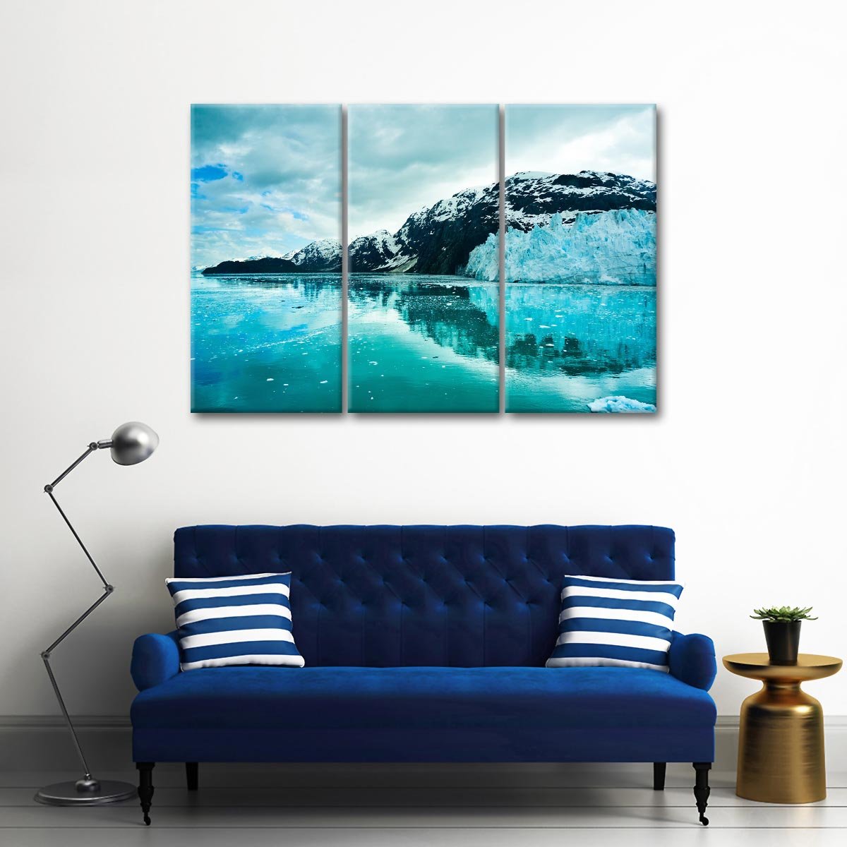 Alaskan Icy Mountains Multi Panel Canvas Wall Art