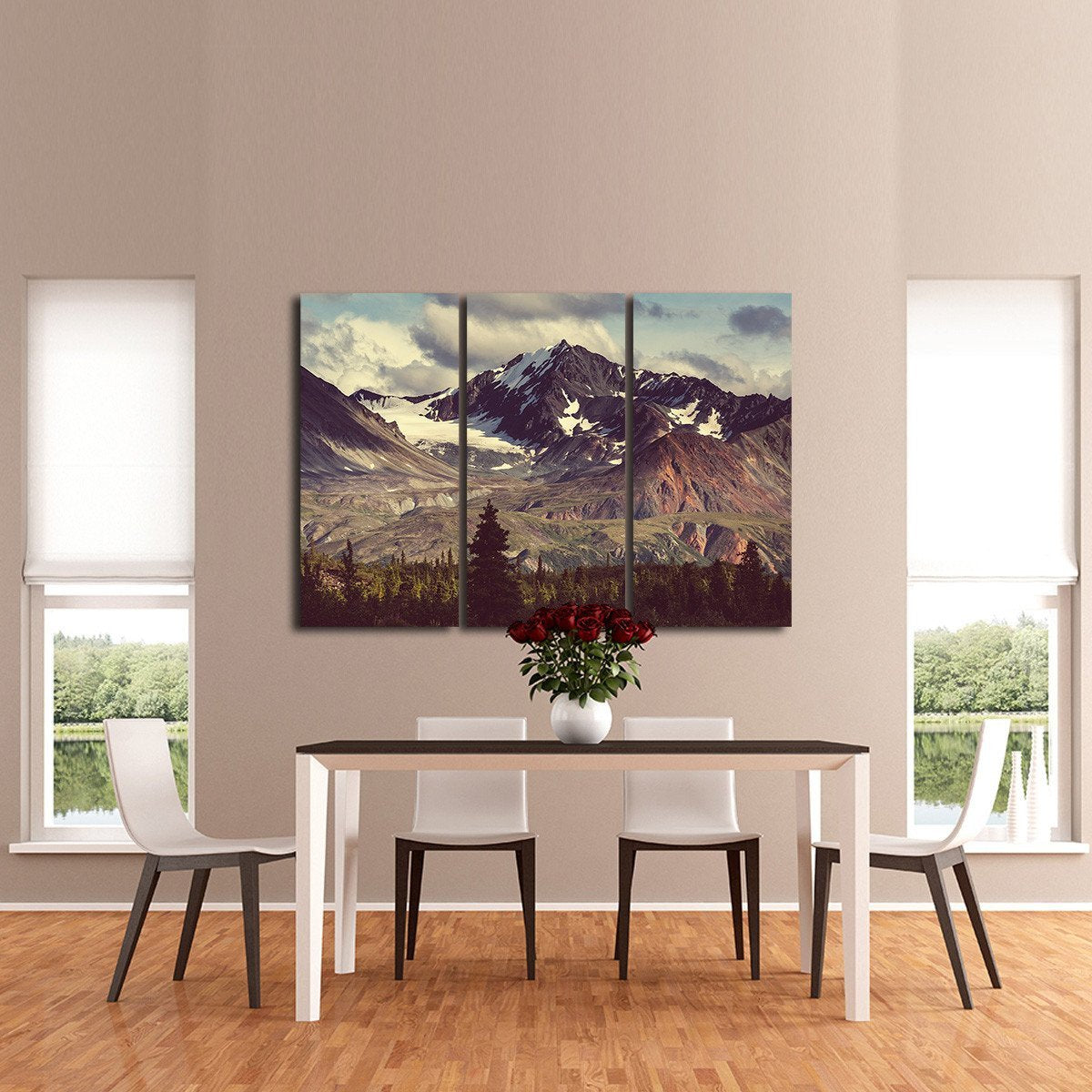 Alaskan Mountains Multi Panel Canvas Wall Art