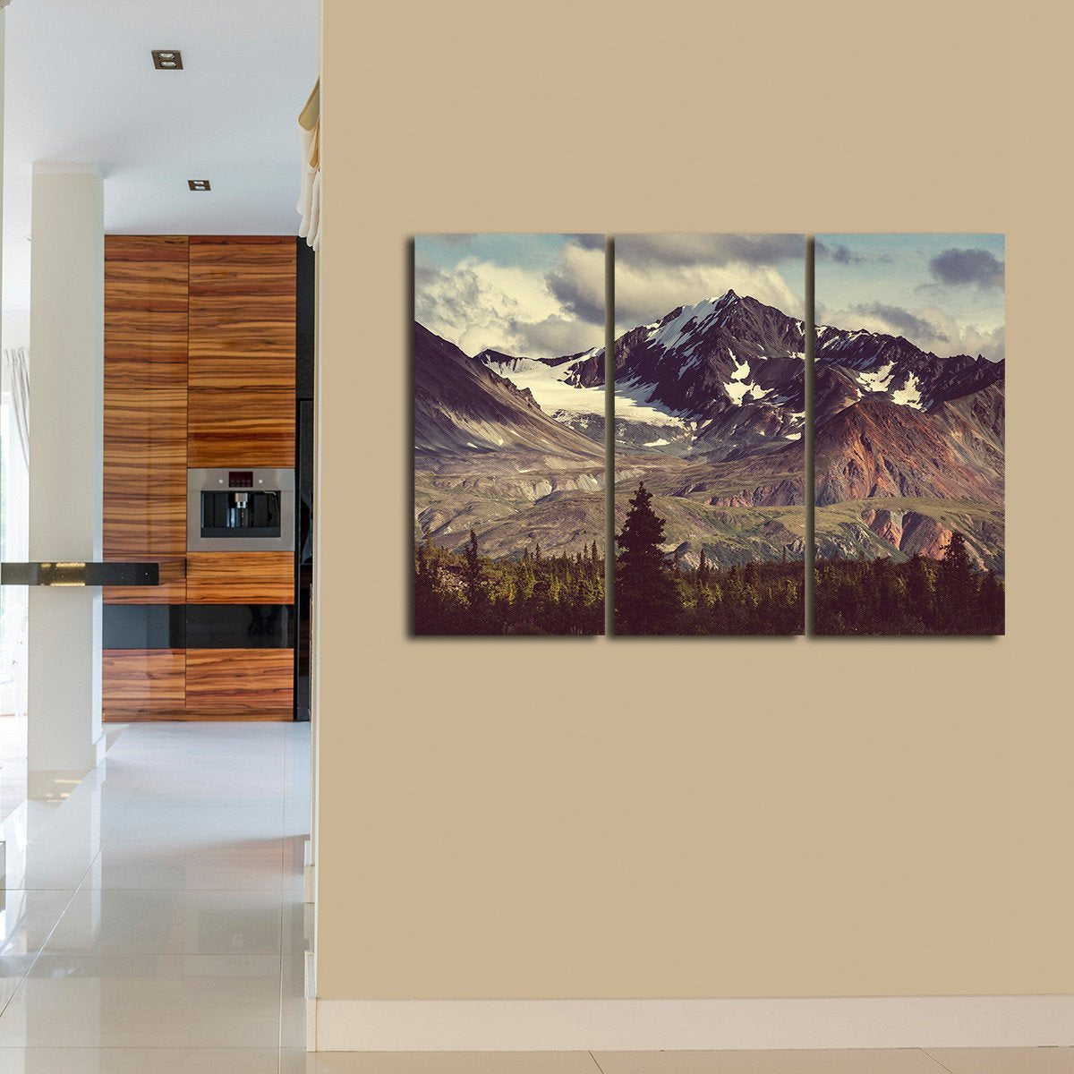 Alaskan Mountains Multi Panel Canvas Wall Art