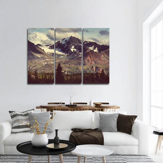 Alaskan Mountains Multi Panel Canvas Wall Art