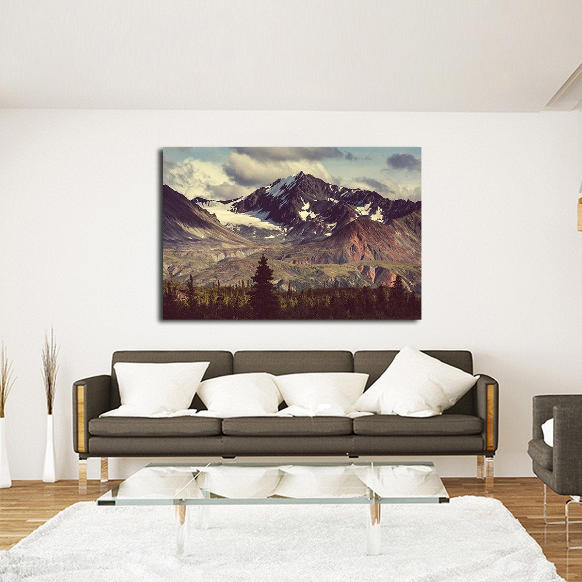 Alaskan Mountains Multi Panel Canvas Wall Art