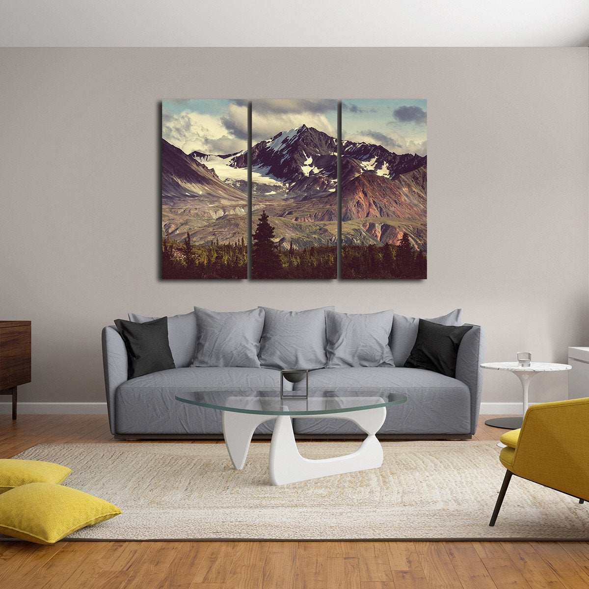 Alaskan Mountains Multi Panel Canvas Wall Art