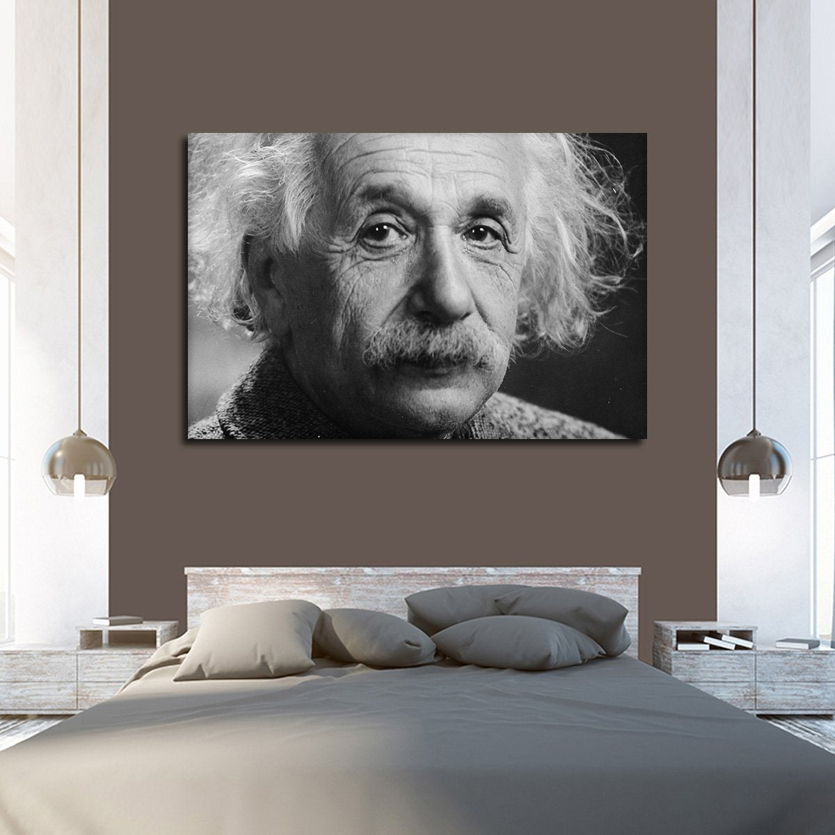 Albert Einstein Multi Panel Canvas Wall Art