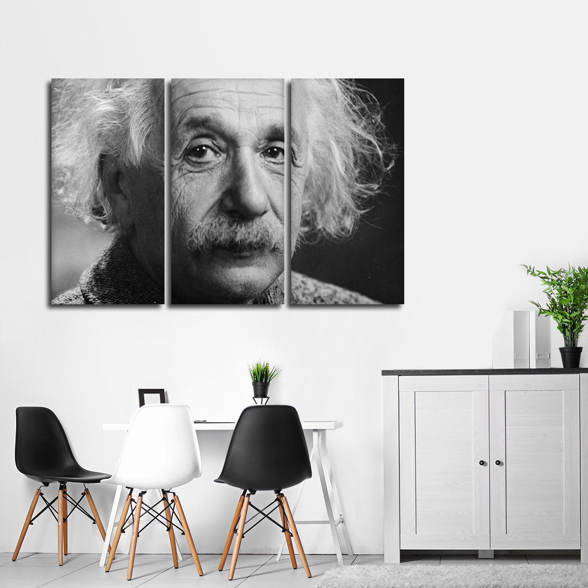 Albert Einstein Multi Panel Canvas Wall Art