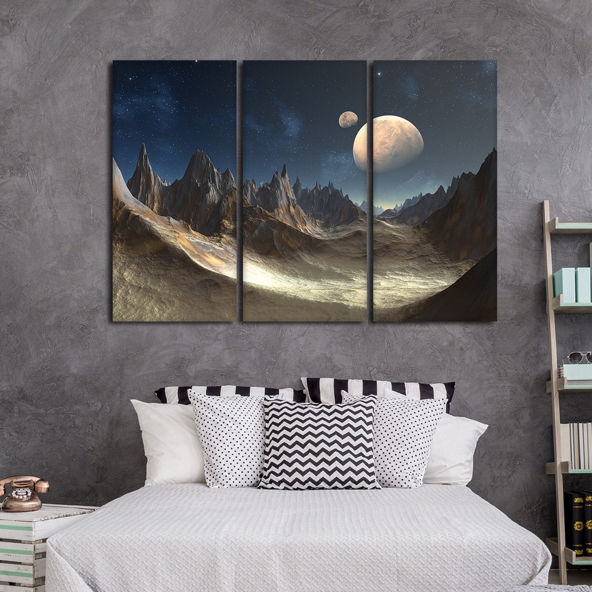 Alien Planet Multi Panel Canvas Wall Art