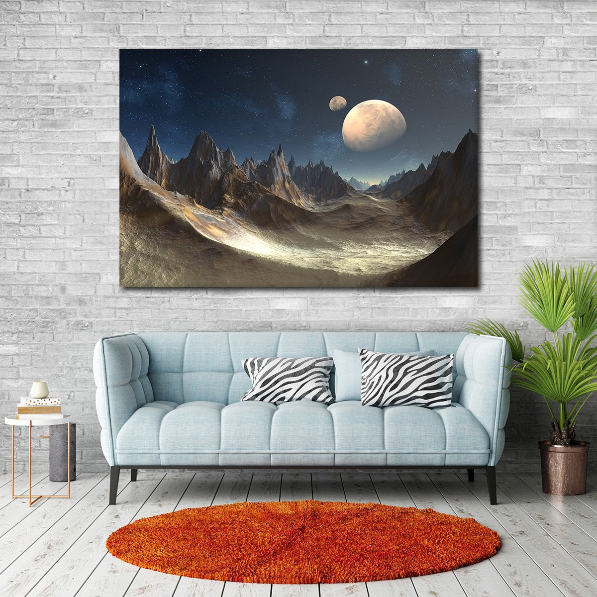 Alien Planet Multi Panel Canvas Wall Art