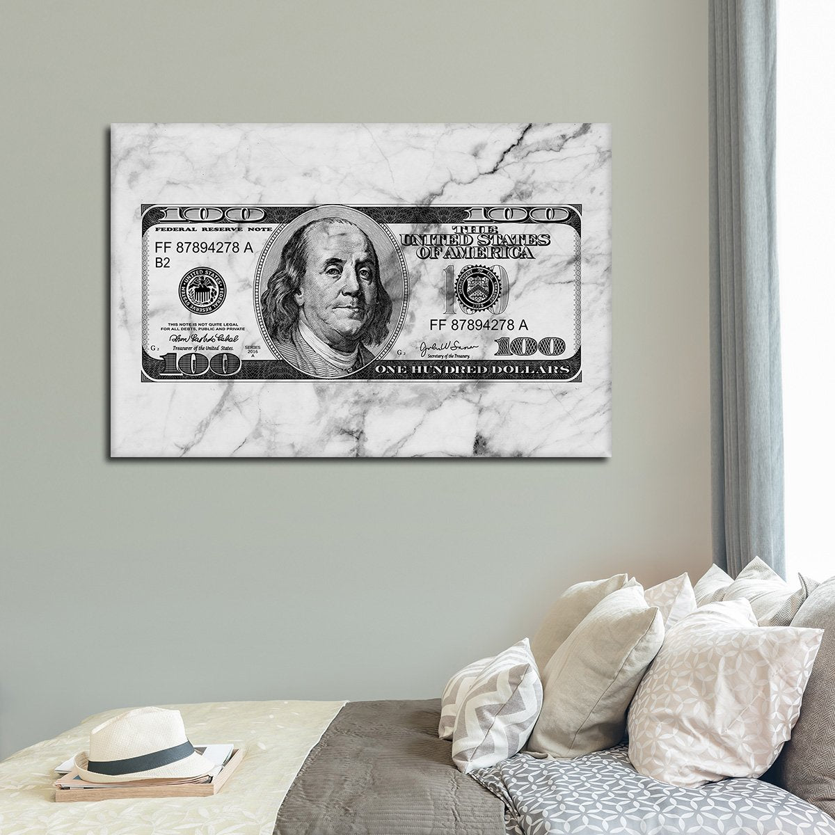 All About The Benjamins Multi Panel Canvas Wall Art
