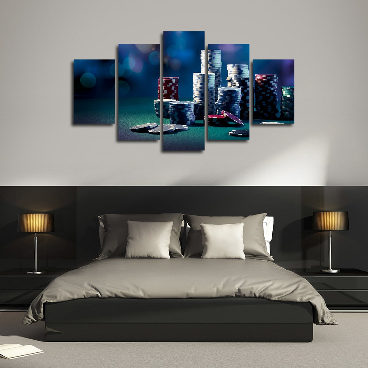 All In Multi Panel Canvas Wall Art
