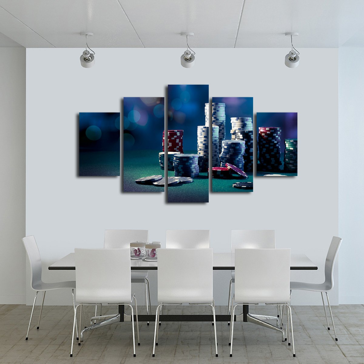 All In Multi Panel Canvas Wall Art